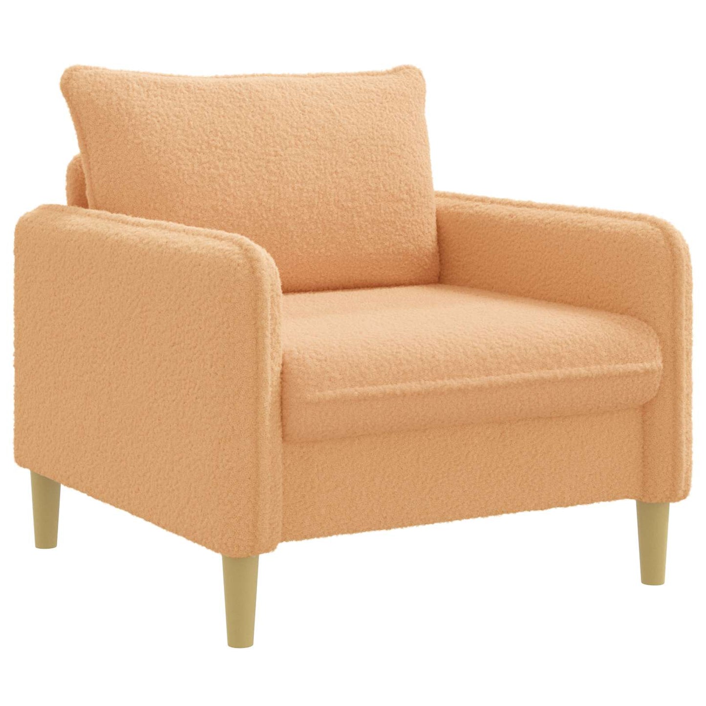vidaXL XL Armchair Beige Bouclé