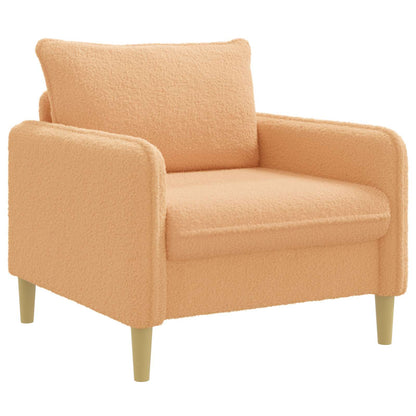 vidaXL XL Armchair Beige Bouclé