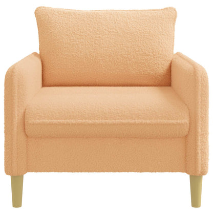 vidaXL XL Armchair Beige Bouclé