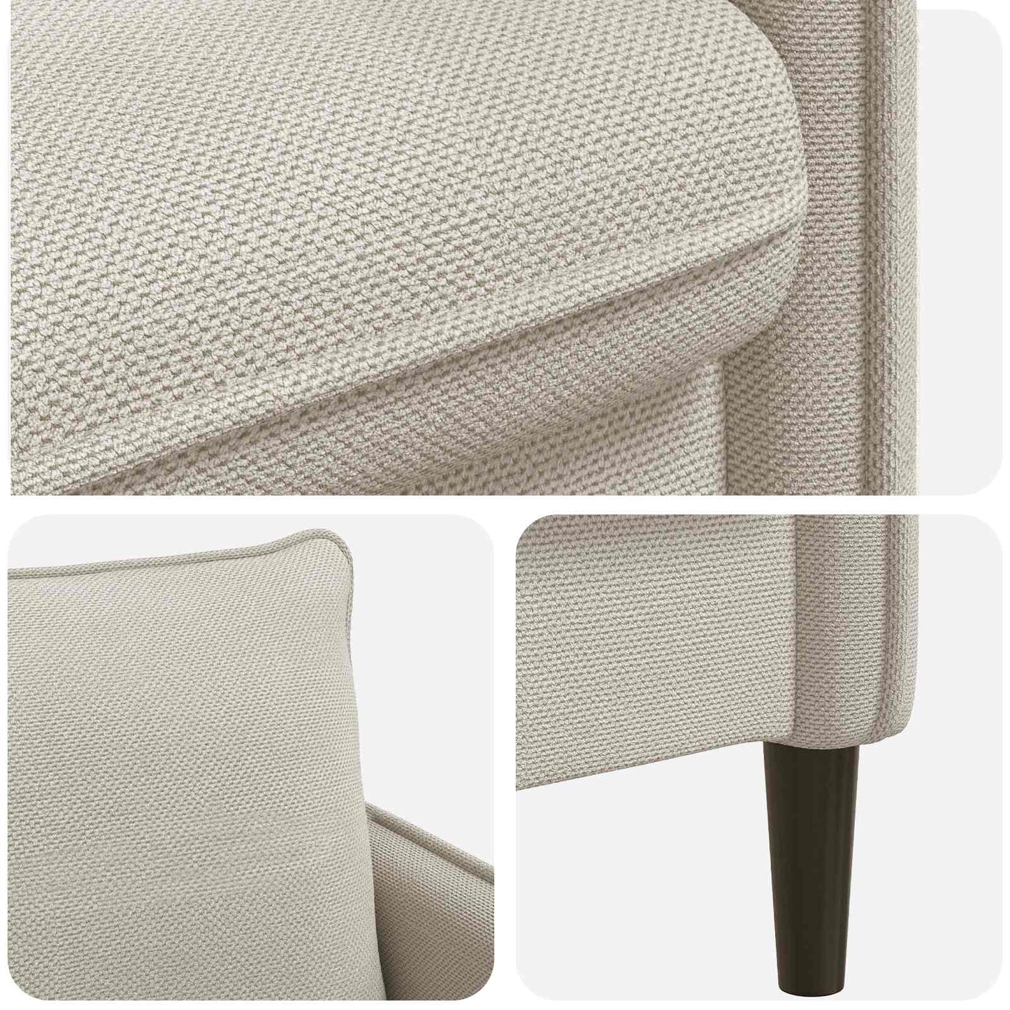vidaXL XXL Armchair Beige Velvet