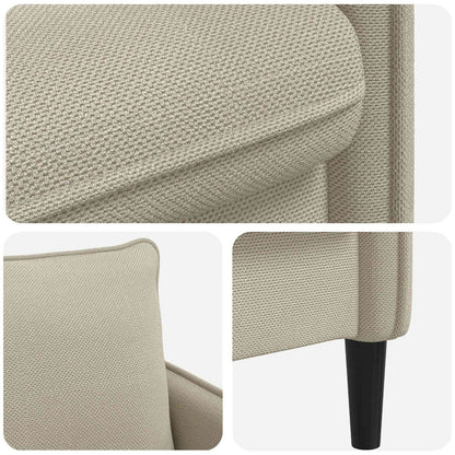 vidaXL XXL Armchair Beige Velvet