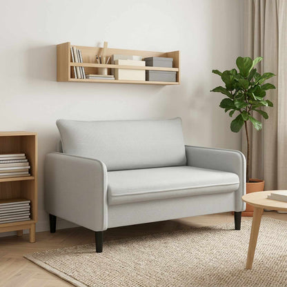 vidaXL XXL Armchair Light Grey Velvet