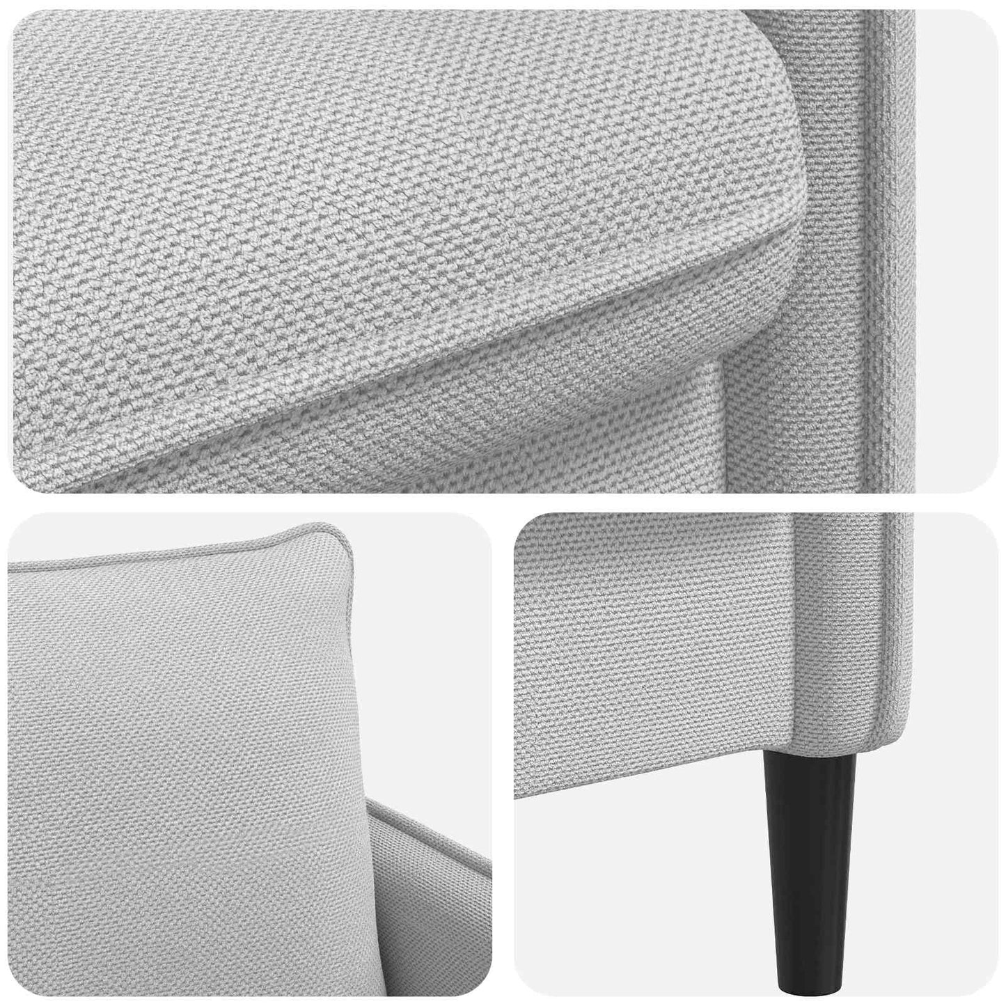 vidaXL XXL Armchair Light Grey Velvet