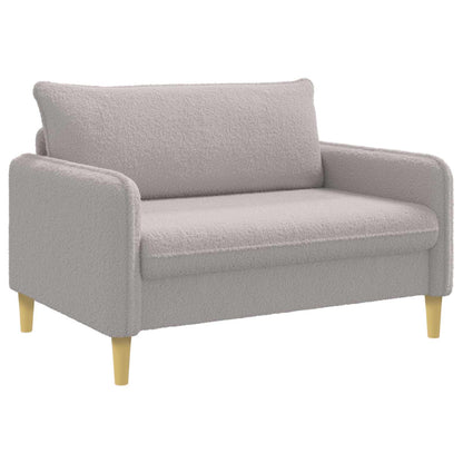 vidaXL XXL Armchair Light Grey Bouclé