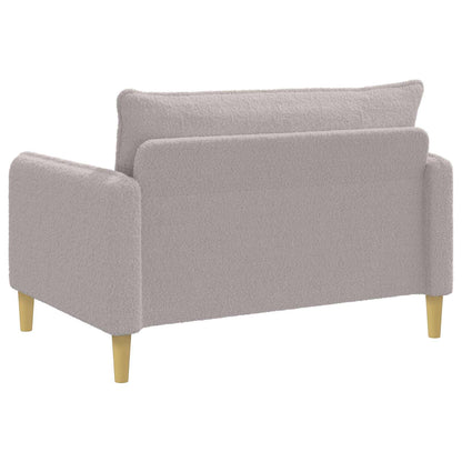 vidaXL XXL Armchair Light Grey Bouclé