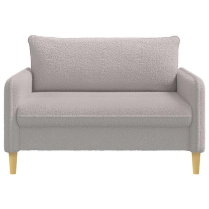 vidaXL XXL Armchair Light Grey Bouclé