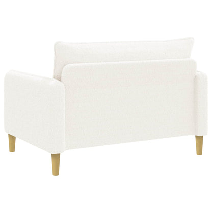 vidaXL XXL Armchair Cream Bouclé