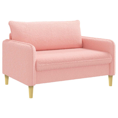 vidaXL XXL Armchair Pink Bouclé