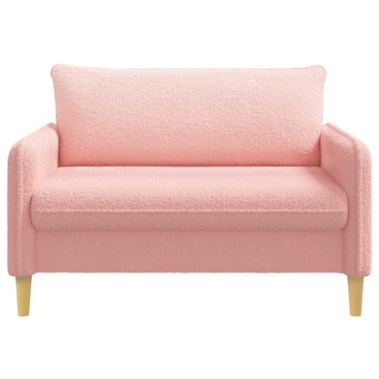 vidaXL XXL Armchair Pink Bouclé