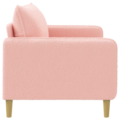 vidaXL XXL Armchair Pink Bouclé