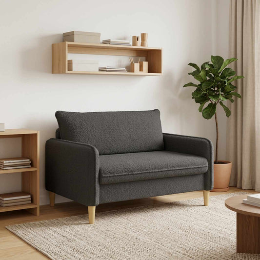 vidaXL XXL Armchair Dark Grey Bouclé
