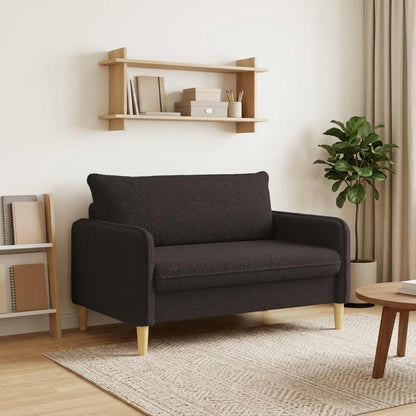 vidaXL XXL Armchair Black Bouclé