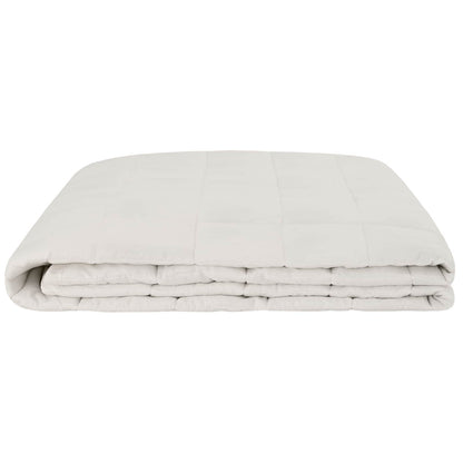 vidaXL Weighted Blanket White 155 x 220 cm 7 kg 100% Cotton 205T