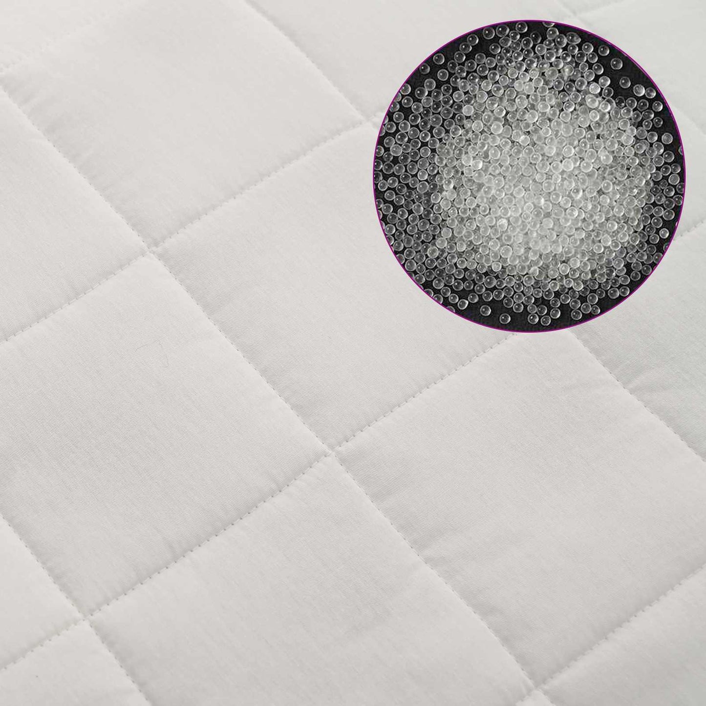 vidaXL Weighted Blanket White 200 x 225 cm 9 kg 100% Cotton 205T