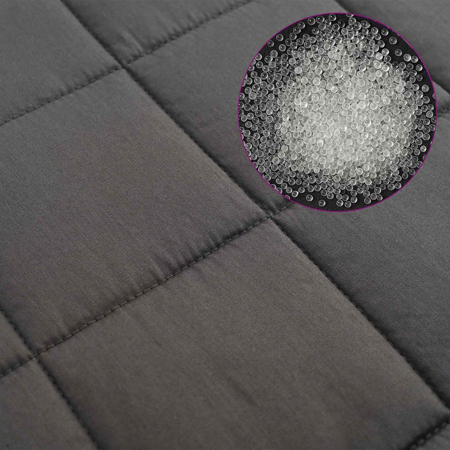 vidaXL Weighted Blanket Anthracite 150 x 200 cm 7 kg 100% Cotton 205T