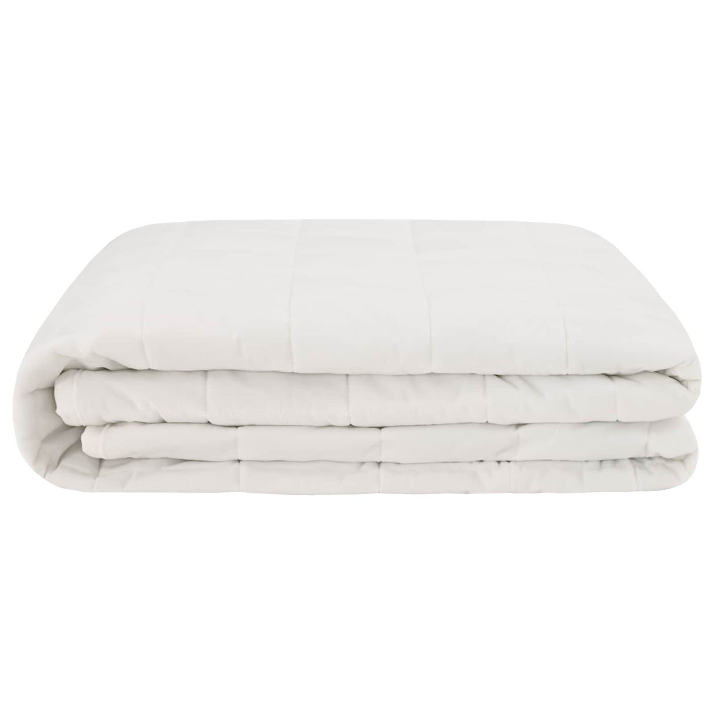 vidaXL Weighted Blanket White 200 x 200 cm 13 kg 100% Cotton 205T