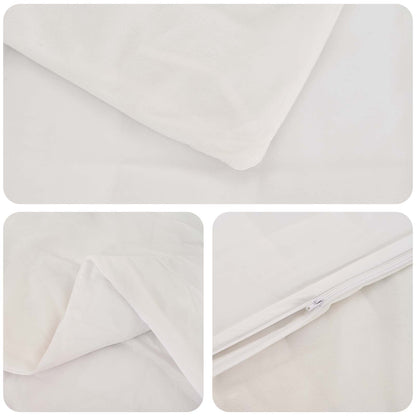 vidaXL Weighted Blanket White 155 x 220 cm 7 kg 100% Cotton 205T
