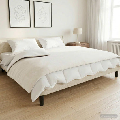 vidaXL Weighted Blanket White 155 x 220 cm 7 kg 100% Cotton 205T