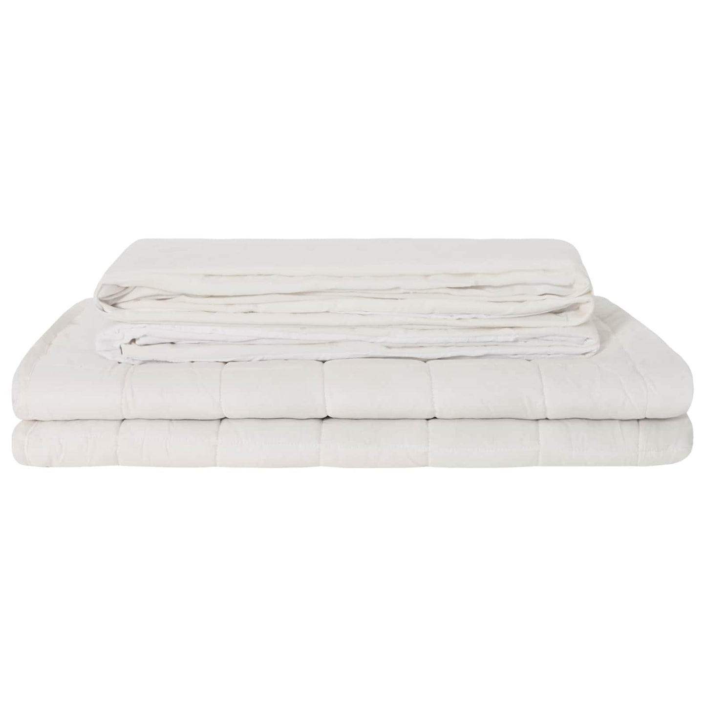 vidaXL Weighted Blanket White 155 x 220 cm 7 kg 100% Cotton 205T
