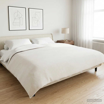 vidaXL Weighted Blanket White 200 x 225 cm 13 kg 100% Cotton 205T