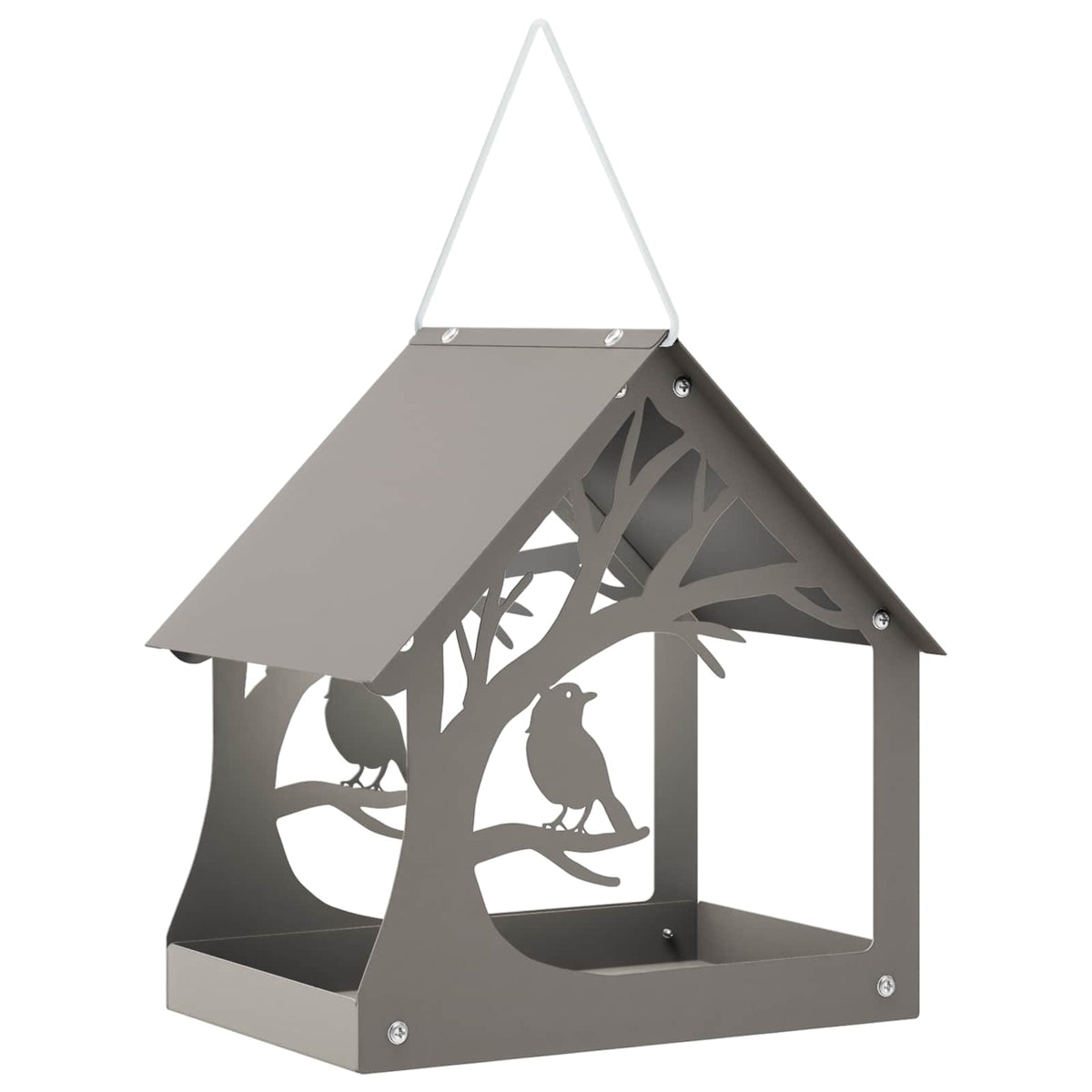 vidaXL Hanging Bird Feeder Weathering Steel Rusty