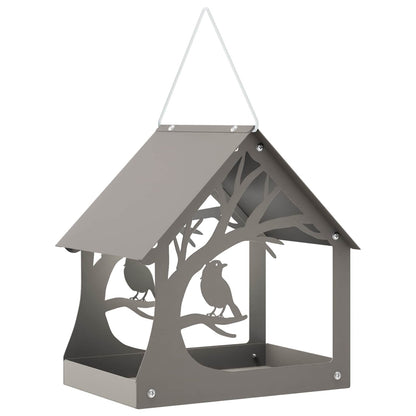 vidaXL Hanging Bird Feeder Weathering Steel Rusty