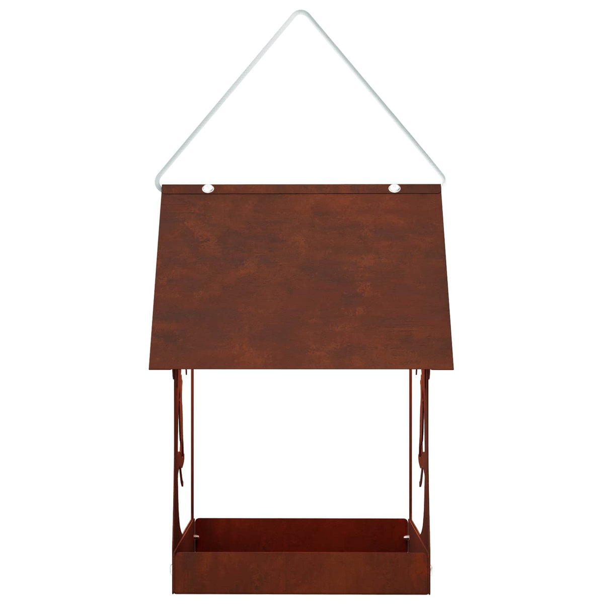 vidaXL Hanging Bird Feeder Weathering Steel Rusty