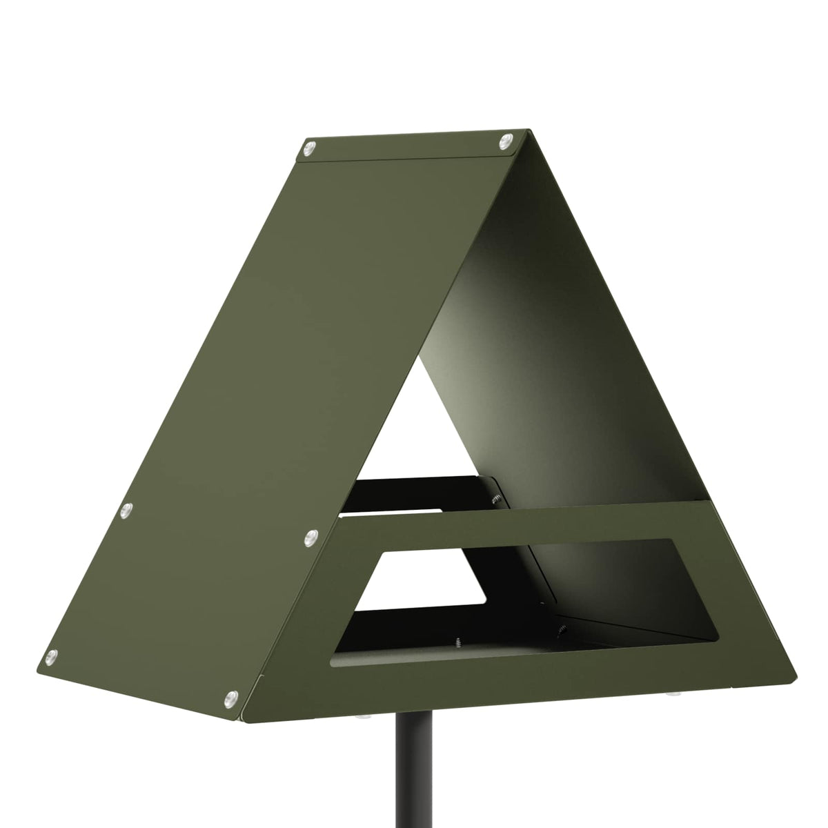 vidaXL Bird Feeder Steel Olive Green