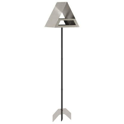 vidaXL Bird Feeder Stainless Steel Silver