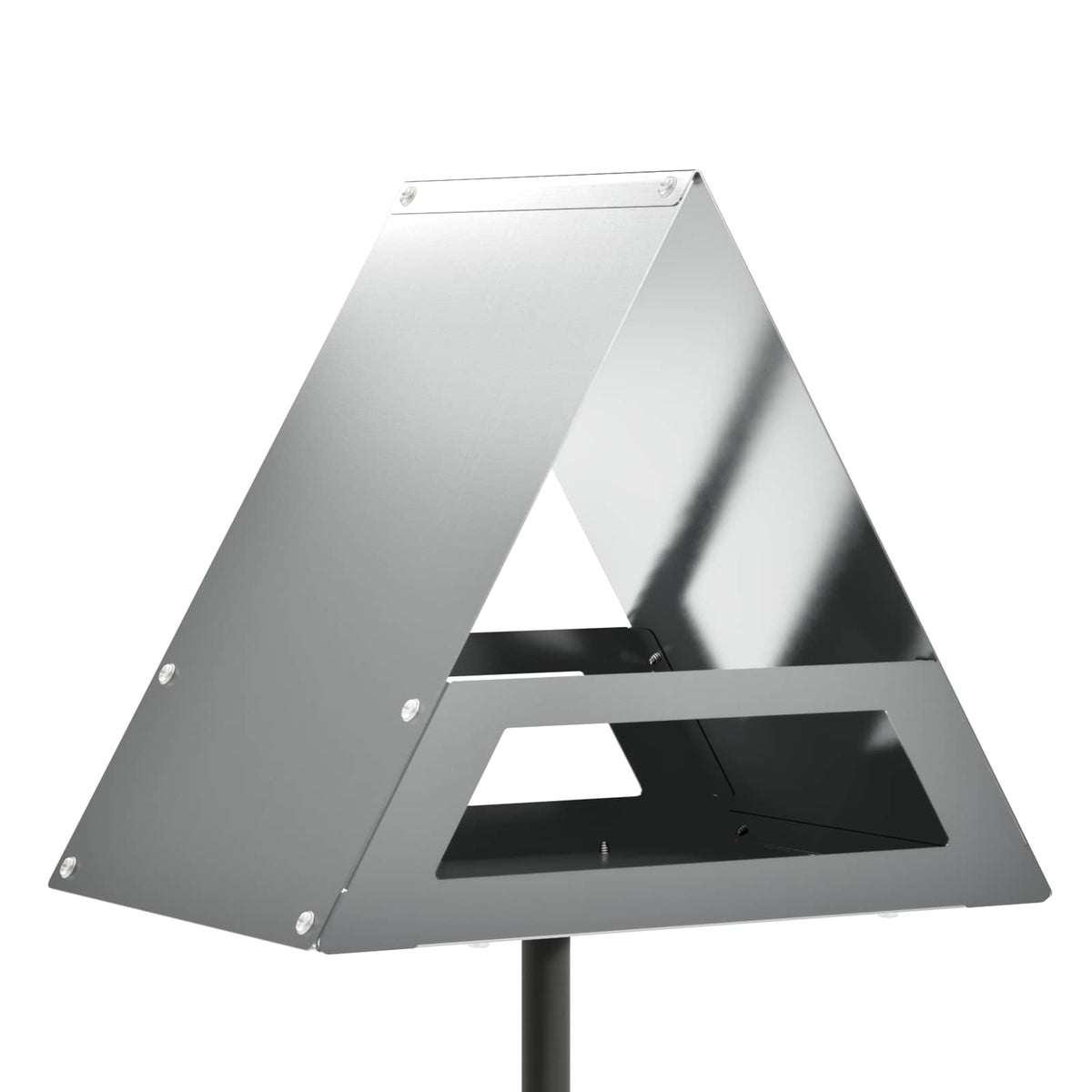 vidaXL Bird Feeder Galvanised Steel Silver