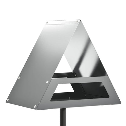 vidaXL Bird Feeder Galvanised Steel Silver
