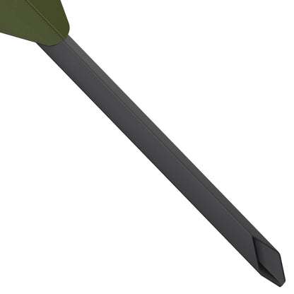 vidaXL Garden Stake 3 pcs 116.5 x 35 x 3 cm Olive Green Steel