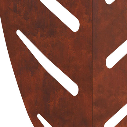 vidaXL Garden Stake 3 pcs 116.5 x 35 x 3 cm Rusty Weathering Steel