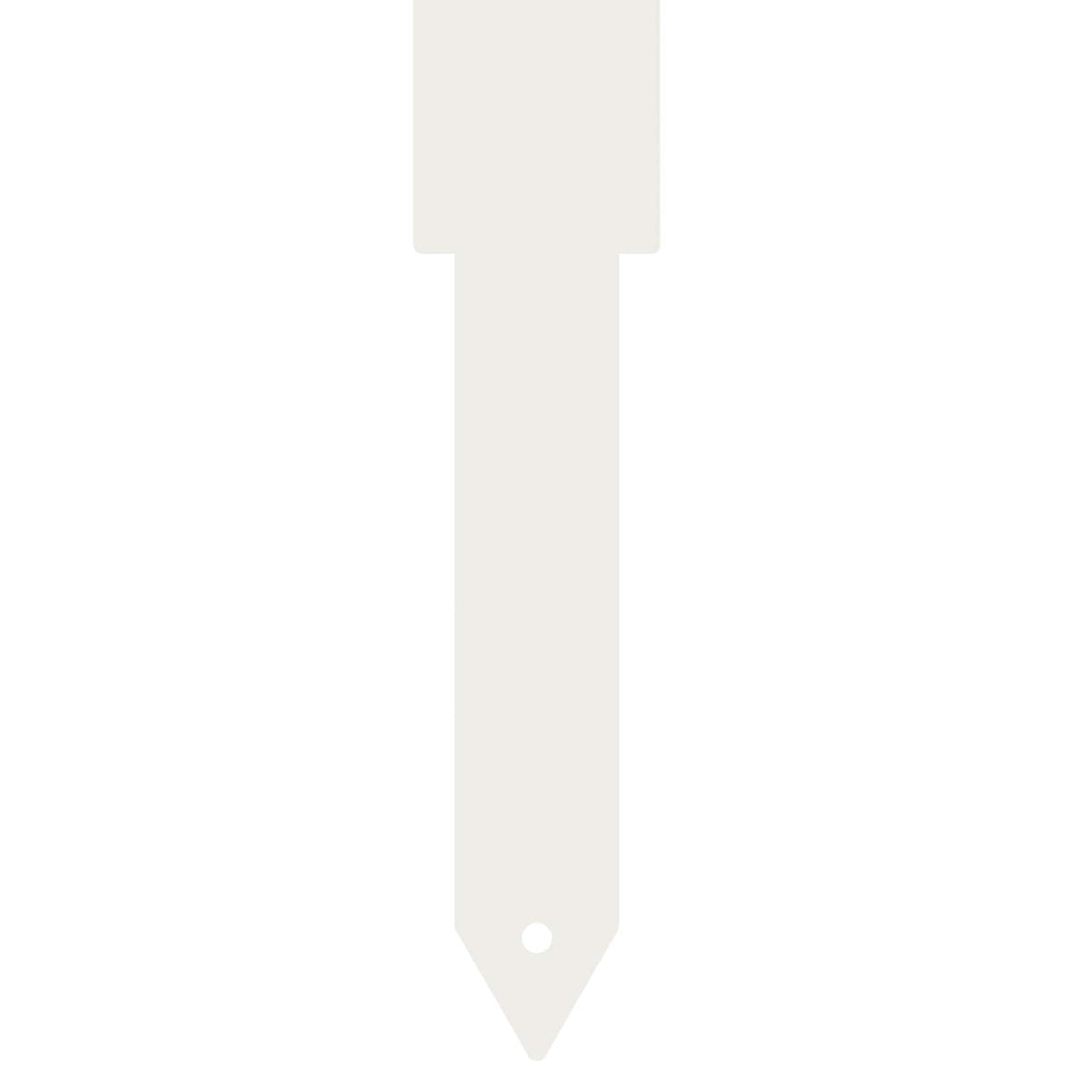vidaXL Garden Stake 3 pcs 41 x 10 x 0.08 cm White Cold-rolled Steel