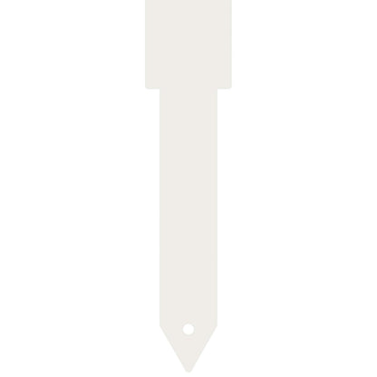 vidaXL Garden Stake 3 pcs 41 x 10 x 0.08 cm White Cold-rolled Steel