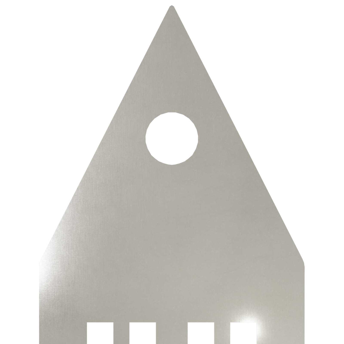 vidaXL Garden Stake 3 pcs 41 x 10 x 0.08 cm Silver Stainless Steel