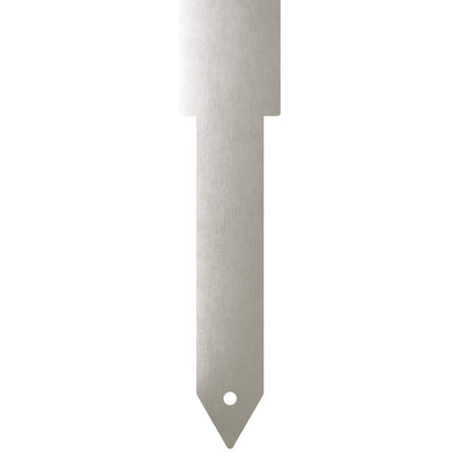 vidaXL Garden Stake 3 pcs 41 x 10 x 0.08 cm Silver Stainless Steel
