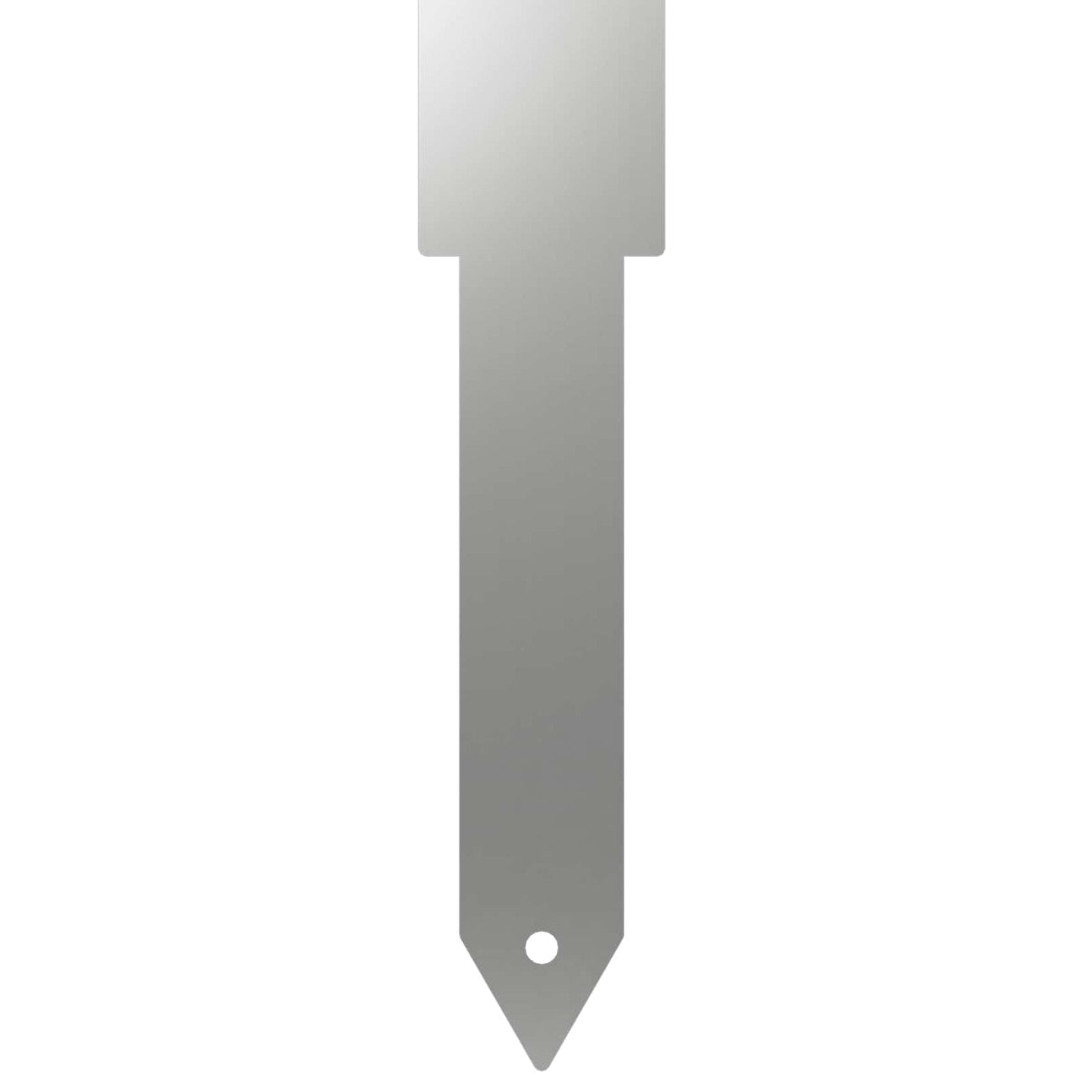 vidaXL Garden Stake 3 pcs 41 x 10 x 0.08 cm Silver Galvanised Steel