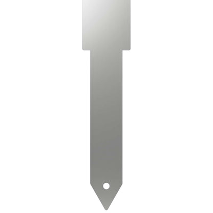 vidaXL Garden Stake 3 pcs 41 x 10 x 0.08 cm Silver Galvanised Steel