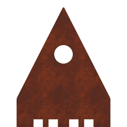 vidaXL Garden Stake 3 pcs 41 x 10 x 0.08 cm Rusty Weathering Steel