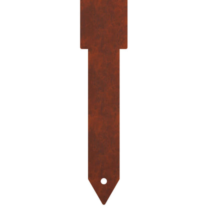 vidaXL Garden Stake 3 pcs 41 x 10 x 0.08 cm Rusty Weathering Steel