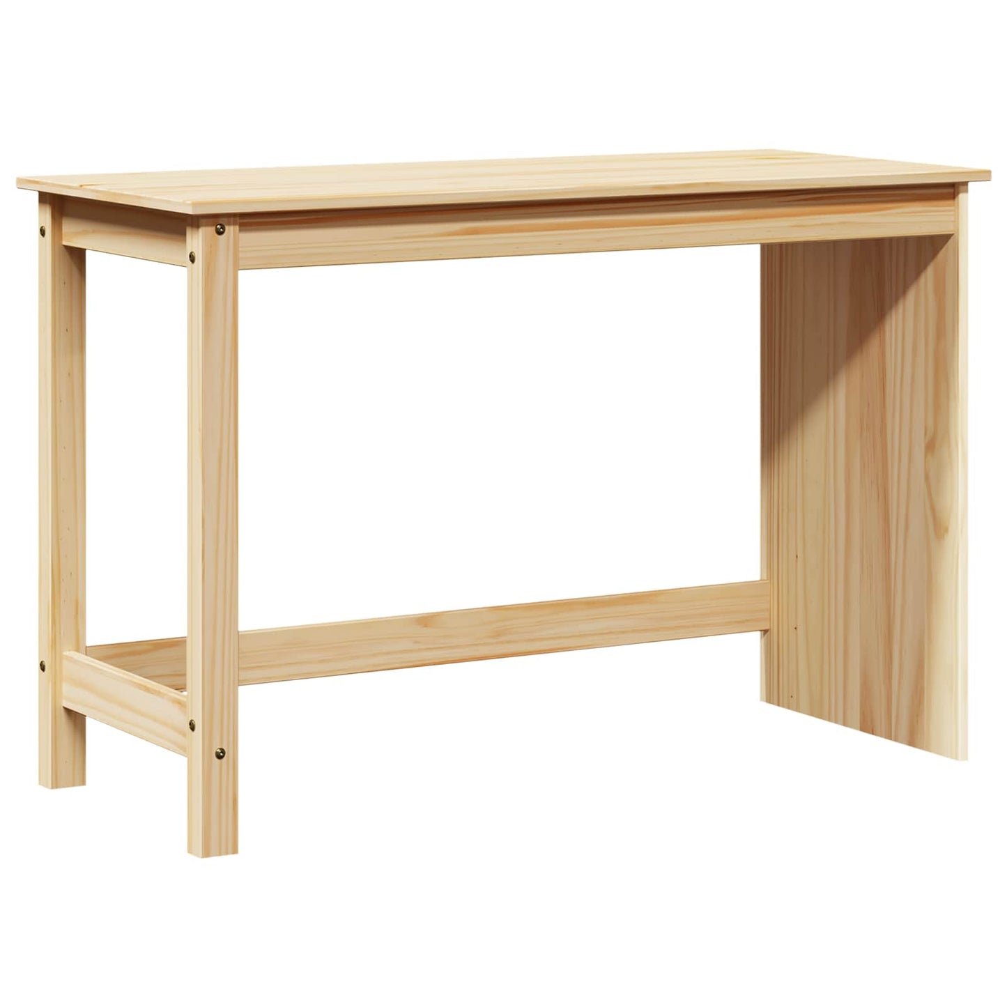 vidaXL Desk Cabinet Set 2 pcs Brown Solid Pine Wood
