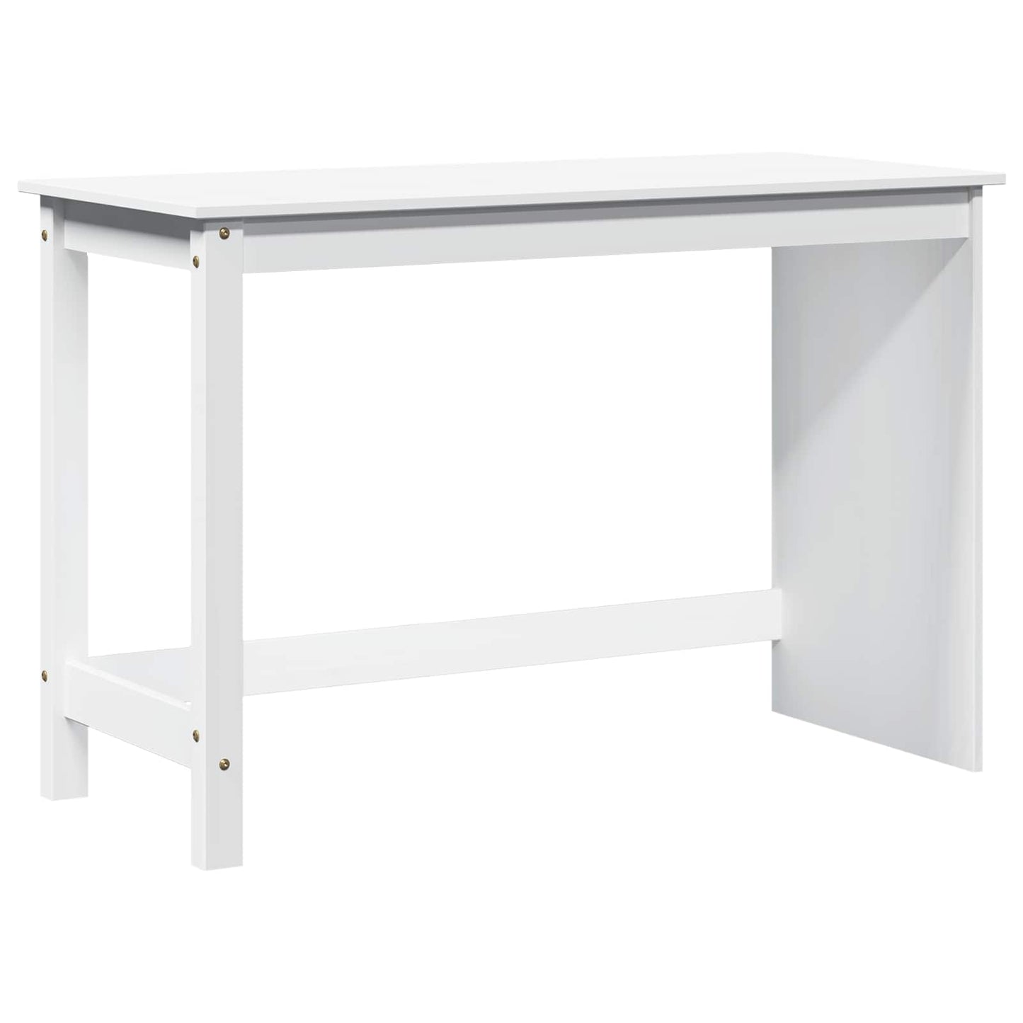 vidaXL Desk Cabinet Set 2 pcs White Solid Pine Wood