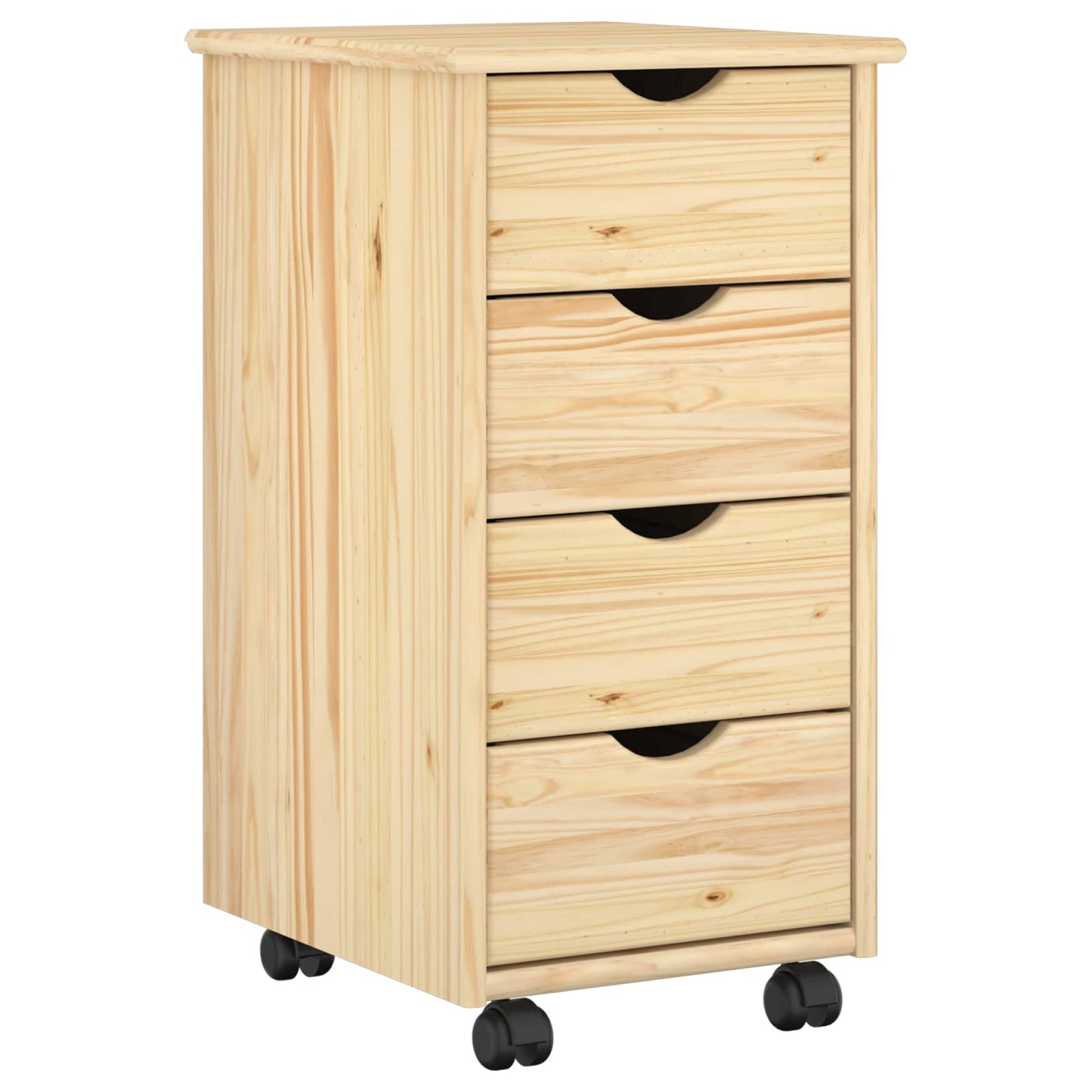 vidaXL Desk Cabinet Set 2 pcs Brown Solid Pine Wood