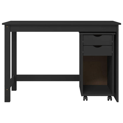 vidaXL Desk Cabinet Set 2 pcs Grey Solid Pine Wood