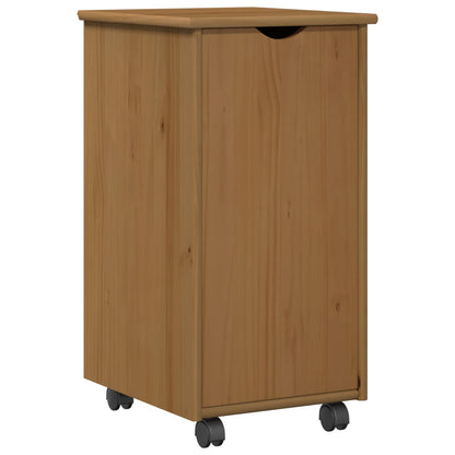 vidaXL Desk Cabinet Set 2 pcs Honey Brown Solid Pine Wood