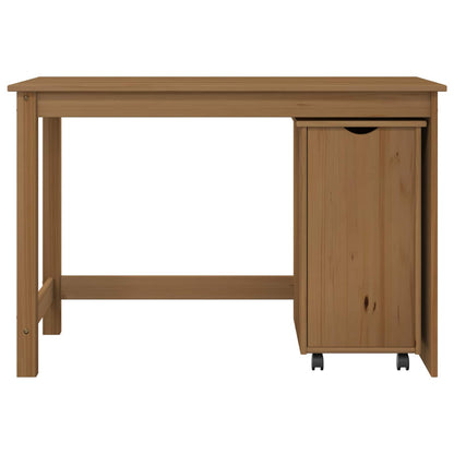 vidaXL Desk Cabinet Set 2 pcs Honey Brown Solid Pine Wood