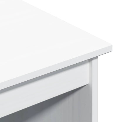 vidaXL Desk Cabinet Set 2 pcs White Solid Pine Wood