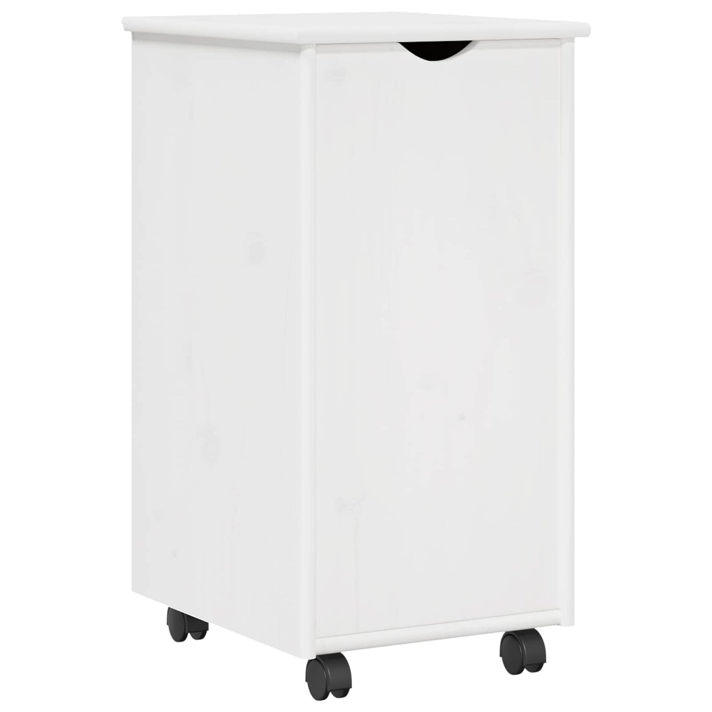 vidaXL Desk Cabinet Set 2 pcs White Solid Pine Wood