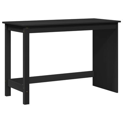 vidaXL Desk Cabinet Set 2 pcs Black Solid Pine Wood